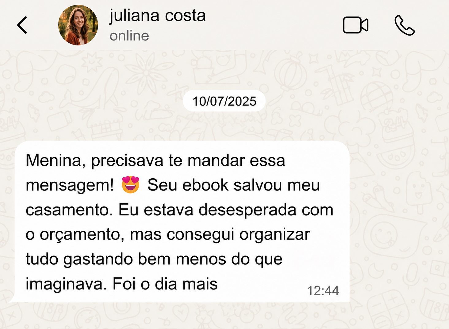 Depoimento real sobre o Casamento Sob Controle 2